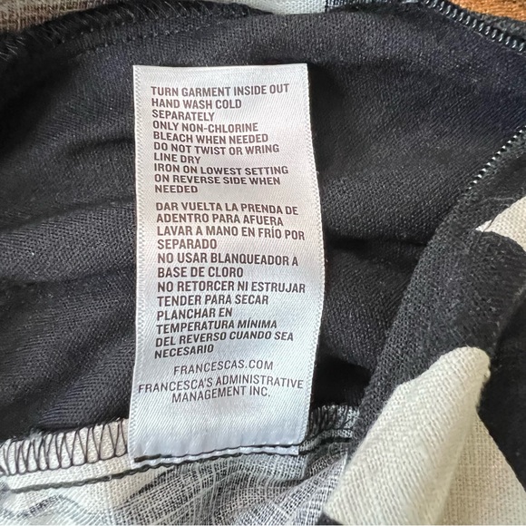 AUDREY PARKS X FRANCESCA'S Jaiden Palm Pom Pom Trim Jumpsuit Retail $66 - Picture 8 of 9